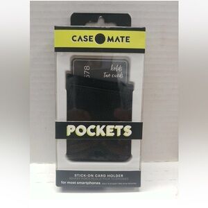 4/$25 New Case-Mate Pockets Series Stick On Credit Card Holder Wallet for Phones